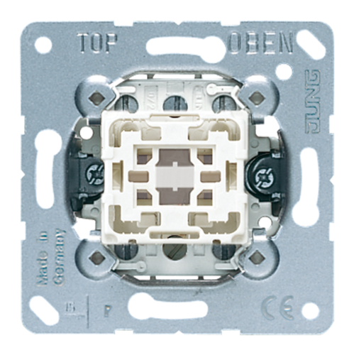 Механизм кнопки двухполюсного JUNG Коллекции JUNG, скрытый монтаж