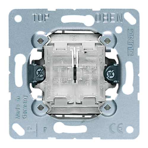 Механизм выключателя 2-клавишного JUNG Коллекции JUNG, скрытый монтаж