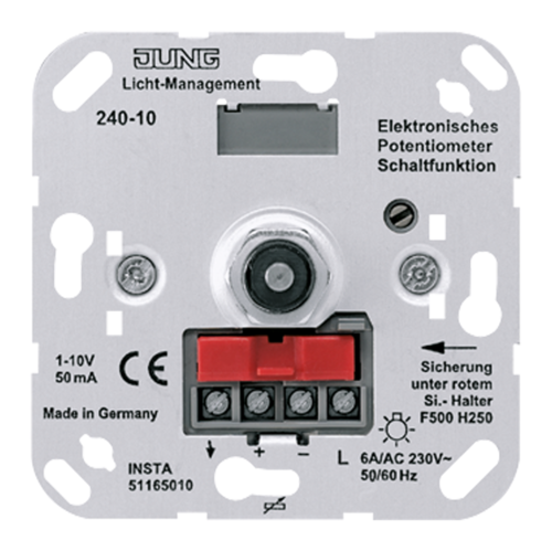 Механизм электронного потенциометра 1-10В, JUNG, 6А