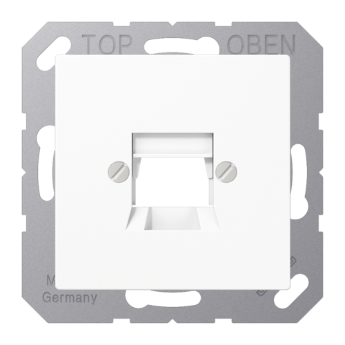 Накладка на розетку информационную JUNG А-СЕРИЯ, белый