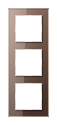 Рамка 3 поста JUNG A CREATION, мокко