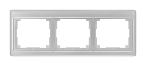 Рамка 3 поста JUNG SL 500, горизонтальная, серебристый
