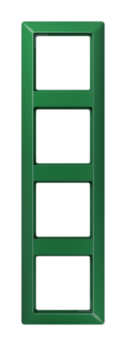 Рамка 4 поста JUNG AS 500, зеленый