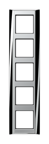 Рамка 5 постов JUNG A PLUS, хром