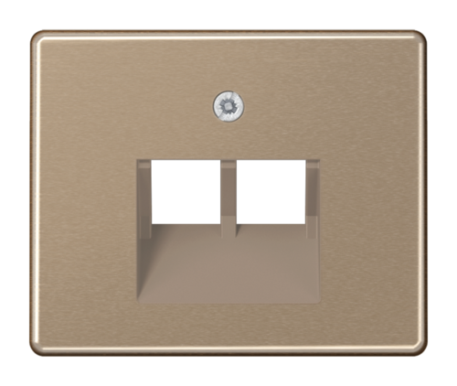 Накладка на розетку информационную JUNG SL 500, бронзовый