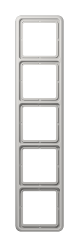 Рамка 5 постов JUNG CD, светло-серый
