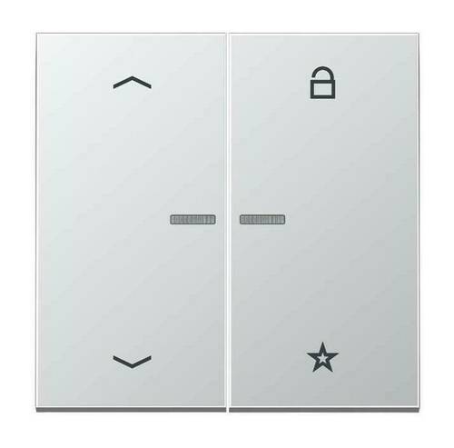 Накладка на жалюзийный выключатель Jung LS METAL, алюминий, AL1701P