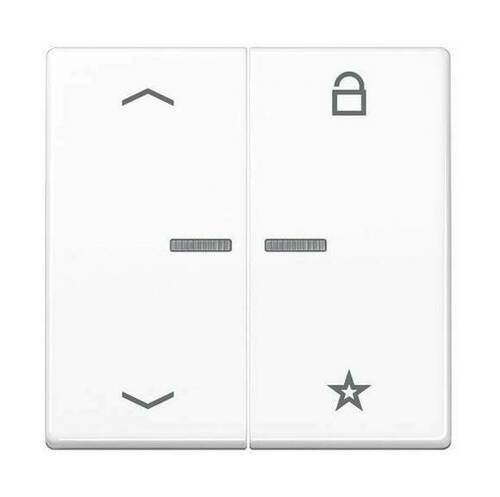 Накладка на жалюзийный выключатель Jung А-СЕРИЯ, белый, AS1701PWW