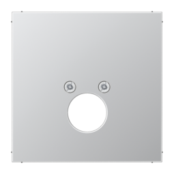 Накладка на аудиорозетку JUNG LS METAL, матированный алюминий