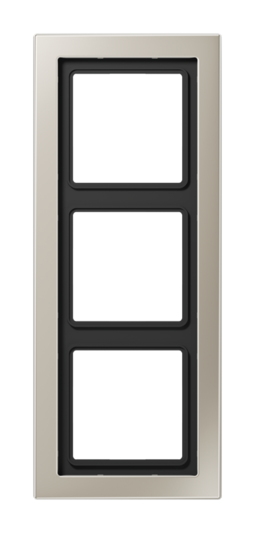 Рамка 3 поста JUNG LS DESIGN, нержавеющая сталь