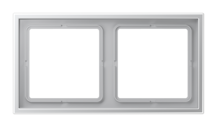 Рамка 2 поста JUNG LS ZERO, алюминий