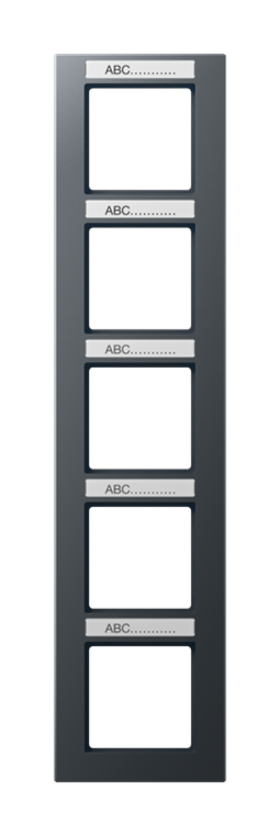 Рамка 5 постов JUNG A CREATION, антрацит