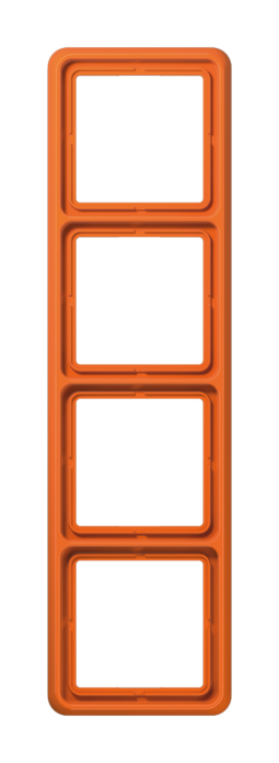 Рамка 4 поста JUNG CD, оранжевый