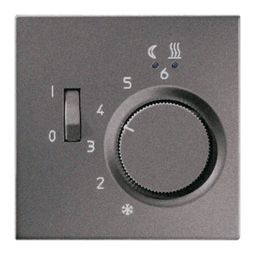 Накладка на термостат JUNG LS METAL, антрацит