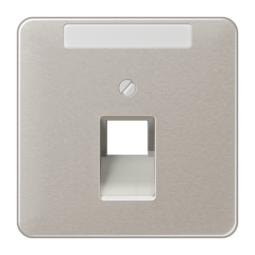 JUNG CD 500/CD plus Платина Накладка 1-ой наклонной ТЛФ/комп розетки с полем для надписи