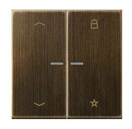 Накладка на жалюзийный выключатель Jung LS METAL, античная латунь, ME1701PAT