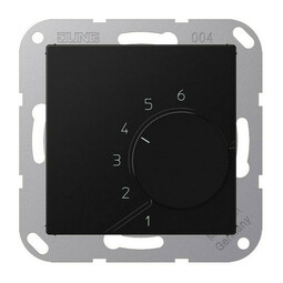 Терморегулятор Jung A 500, механический, черный матовый, TRA236SWM